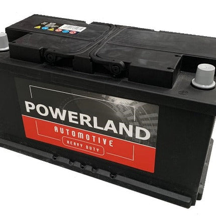 POWERLAND TYPE 019 CAR BATTERY - 3 Year Guarantee 12v 90Amps CCA (EN) 800A-Powerland