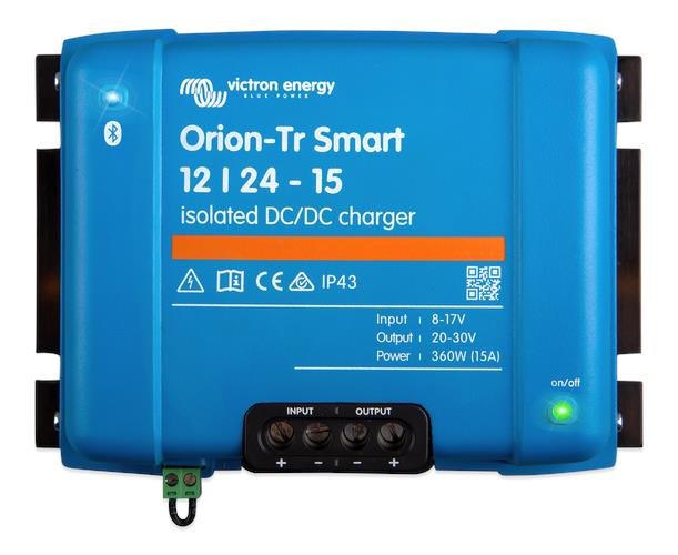 Victron Energy Orion-Tr Smart 12/24-15A (360W) Isolated DC-DC Charger – ORI122436120-Powerland