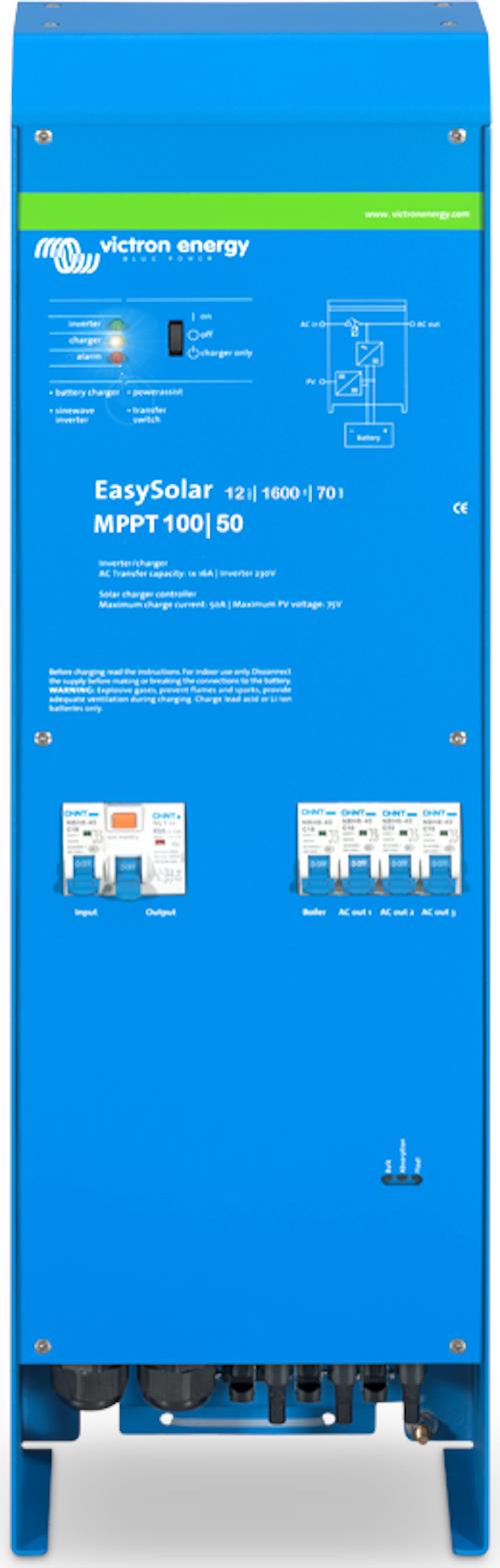 Victron Energy EasySolar 12/1600/70-16 with MPPT 100/50 – CEP121621000-Powerland