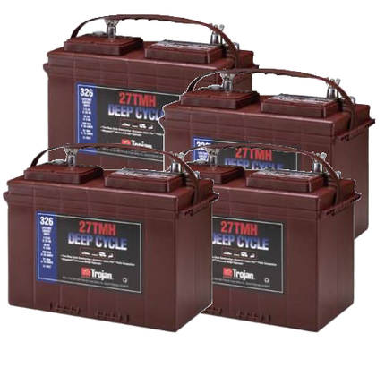 4x 27TMH Trojan Battery Deep Cycle 12V 115Ah-Powerland