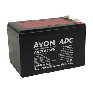 ADC12-15EV AVON DEEP CYCLE AGM GEL BATTERY 15AH-Powerland