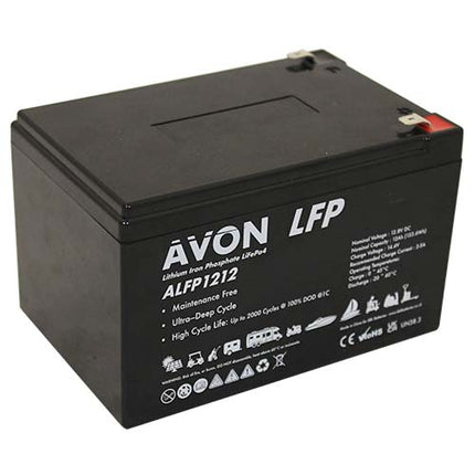 AVON LITHIUM LIFEPO4 BATTERY 12V 12AH-Powerland