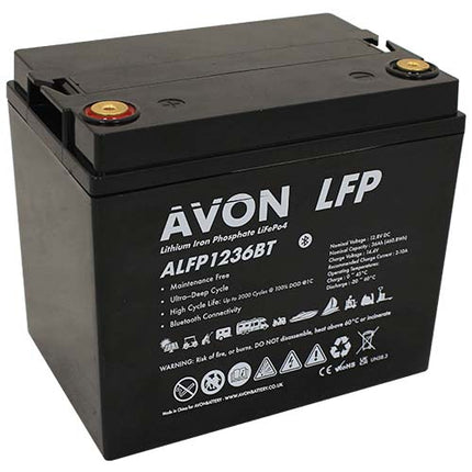 AVON LITHIUM LIFEPO4 BATTERY 12V 36AH BLUETOOTH-Powerland