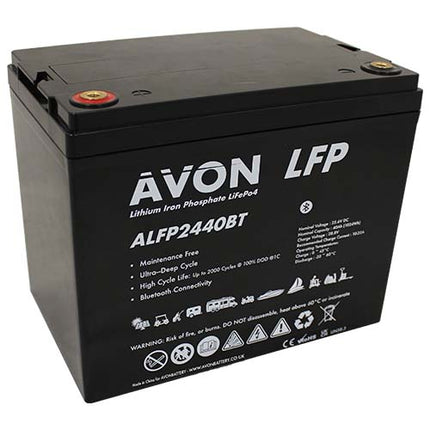 AVON LITHIUM LIFEPO4 BATTERY 24V 40AH BLUETOOTH-Powerland