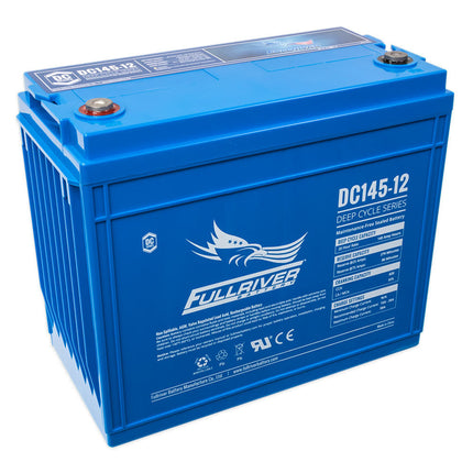 DC145-12 FULLRIVER DC SERIES DEEP CYCLE AGM LEISURE BATTERY 12V 145AH-Powerland