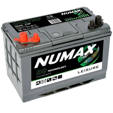 DC27MF NUMAX LEISURE BATTERY 12V 95AH-Powerland