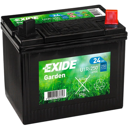 895 EXIDE U1R-250 LAWN MOWER BATTERY 12V 24AH 4900-Powerland