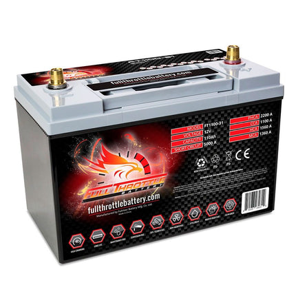 FT1100-31 FULL THROTTLE HIGH PERFORMANCE 110AH TPPL AGM BATTERY (PC2150)-Powerland