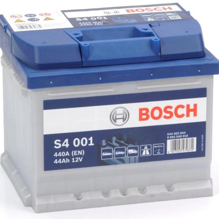 S4 001 BOSCH CAR BATTERY 12V 44AH (CCA 440 amps) Type 063 S4001-Powerland