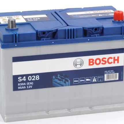 S4 028 BOSCH CAR BATTERY 12V 95AH (CCA 830 amps) Type 335, 249 S4028-Powerland