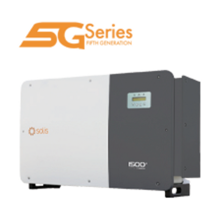 Solis 255kW 5G 3 Phase 12 MPPT High Voltage with SPD and DC.