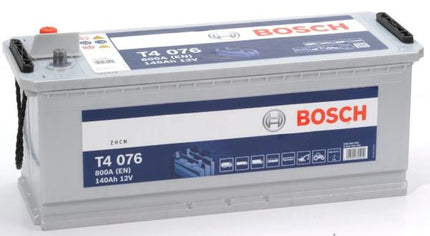 T4 076 BOSCH TRUCK BATTERY 12V 140AH (CCA 800 amps) UK 630HD T4076-Powerland