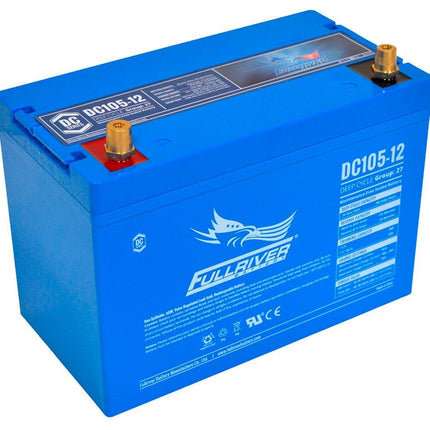 DC105-12 FULLRIVER DC SERIES DEEP CYCLE AGM LEISURE BATTERY 105AH-Powerland