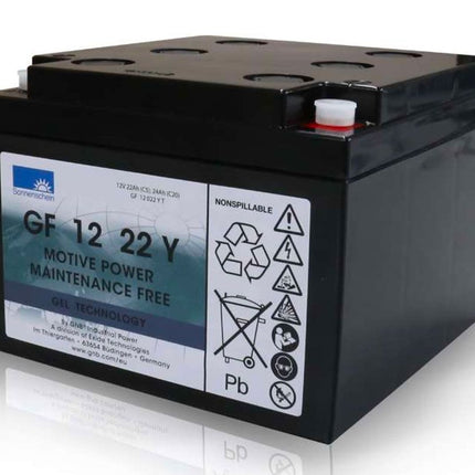 GF12022Y SONNENSCHEIN GEL BATTERY GF12022YF (GF 12 022 Y F / GF 12 22 Y) 12V 24AH-Powerland