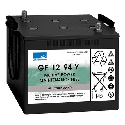 GF12094Y SONNENSCHEIN GEL BATTERY (GF1294Y / GF 12 94 Y) 12V 110AH-Powerland