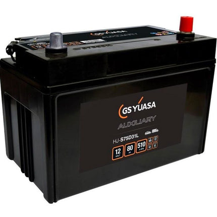 HJ-S75D31L YUASA AUXILIARY CAR BATTERY 12V 57AH 510CCA-Powerland