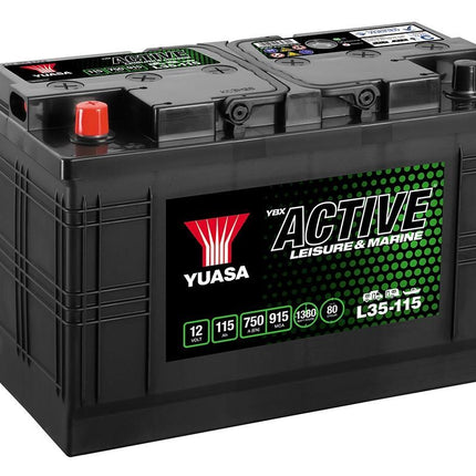 L35-115 YUASA LEISURE BATTERY 12V 115AH-Powerland