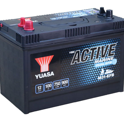 M31-EFB YUASA MARINE BATTERY 12V 100AH-Powerland