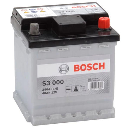 S3 000 BOSCH CAR BATTERY 12V 40AH (CCA 340 amps) Type 002L S3000-Powerland