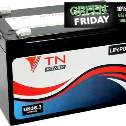 TN Power Lithium 12V 12Ah Leisure Battery LiFePO4 TN-LFP 12.8V 12AH-Powerland