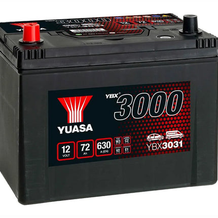 YBX3031 YUASA SMF CAR BATTERY 12V 72AH