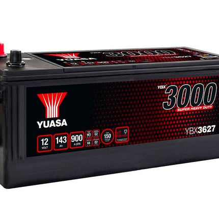 YBX3627 YUASA SUPER HEAVY DUTY BATTERY 627SHD-Powerland