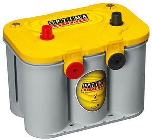 Optima YTU 4.2 High Cranking AGM Battery 12V Ah: 55 Cold Cranking Amps: 750-Powerland